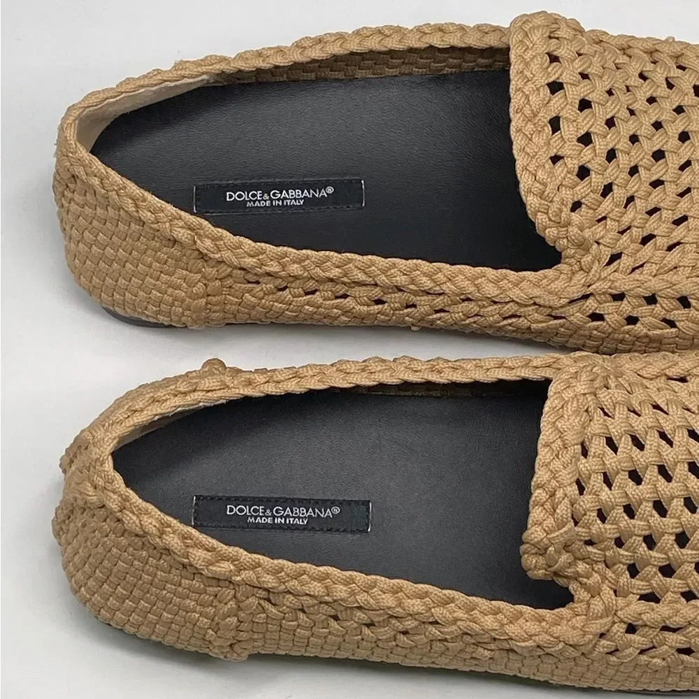 Dolce & Gabbana Crocheted Loafers UK size 11/US size 12